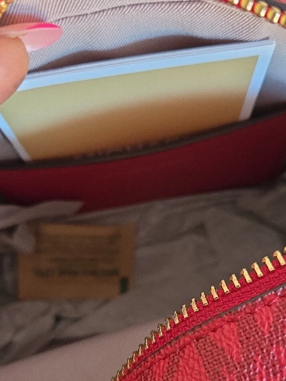 Michael Kors Jet Set Small Red Signature Logo Camera Crossbody Bag